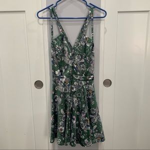 Bebe sage green floral dress